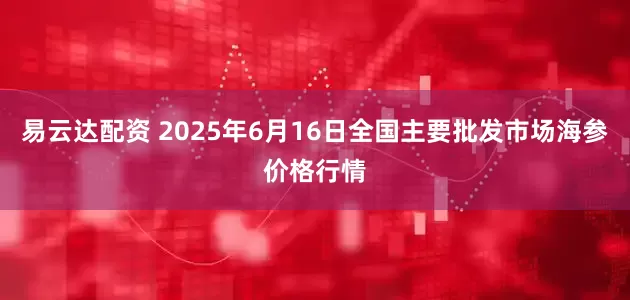 易云达配资 2025年6月16日全国主要批发市场海参价格行情