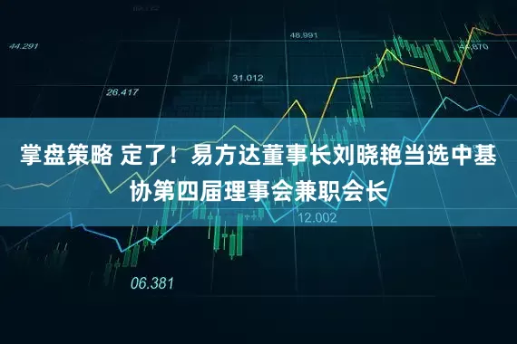 掌盘策略 定了！易方达董事长刘晓艳当选中基协第四届理事会兼职会长